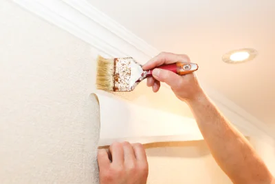 Pose de papier peint à Petosse — revêtements muraux et toiles de verre